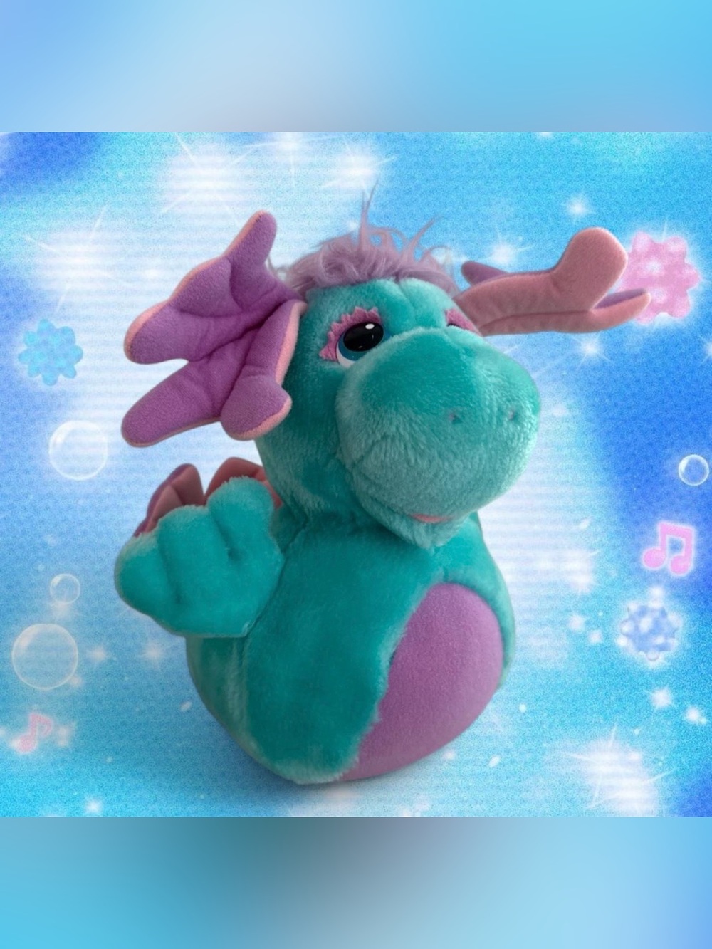 Disney The Wuzzles Vtg 1984 Plush Moosel Seahorse Hasbro 13"